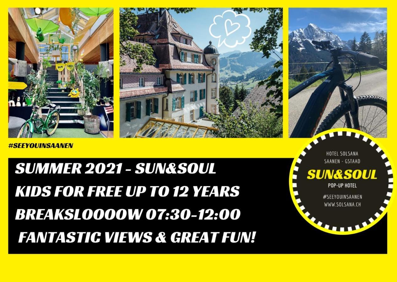The Sun&Soul Panorama Pop-Up Hotel Solsana Saanen Buitenkant foto